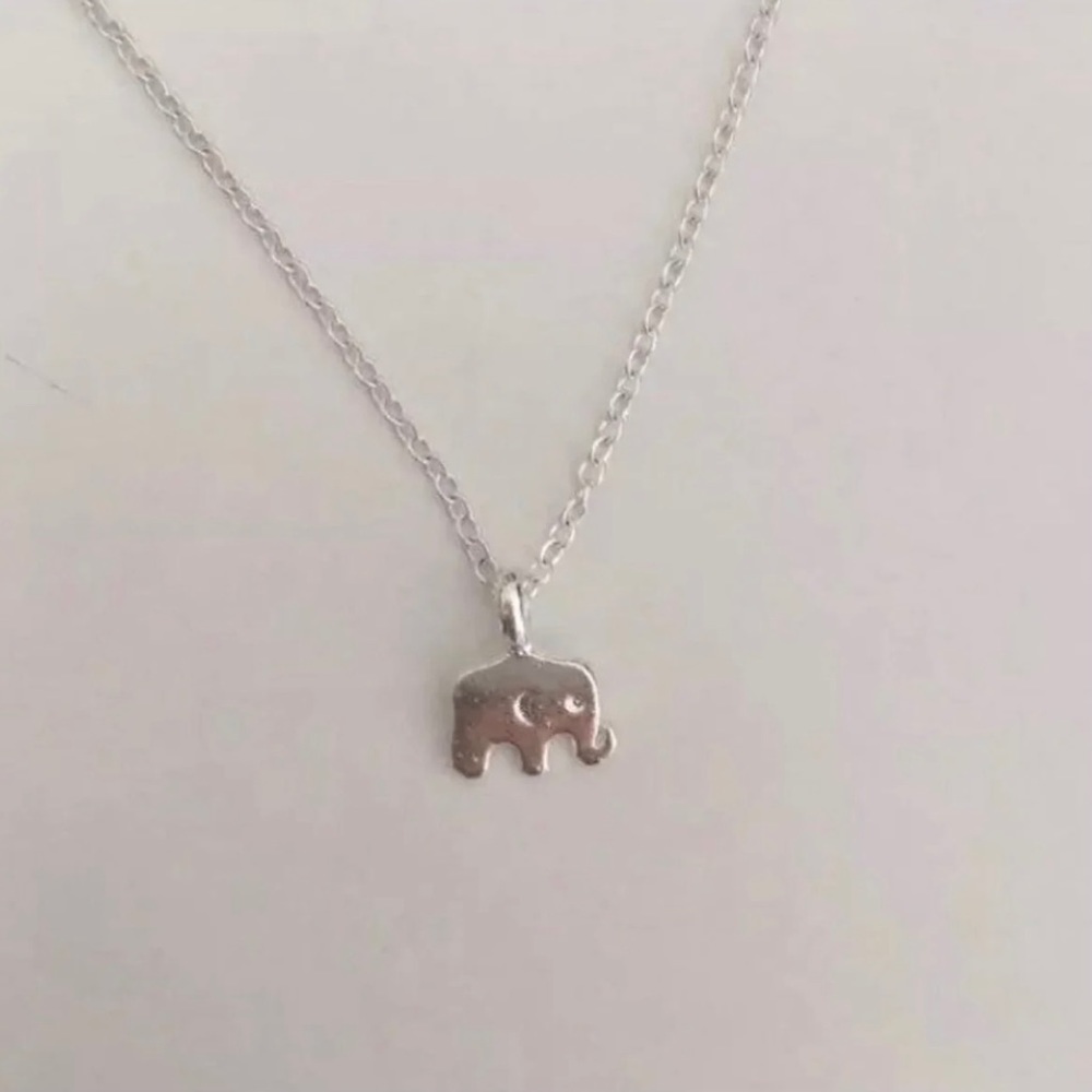 RESTOCKED Lucky Elephant Necklace Silver